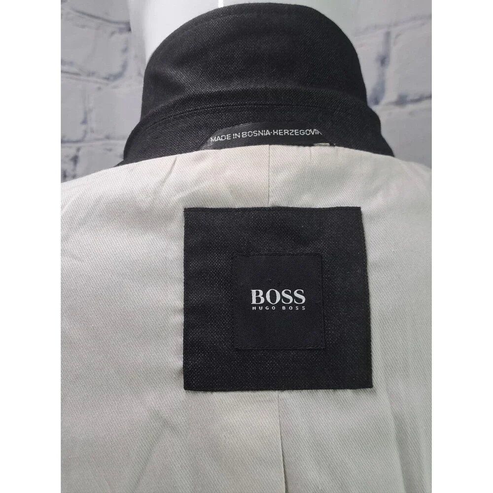 Hugo Boss Men's Sport Coat Blazer 3/2 Roll Jacket Denim Regular Fit Casu 42R
